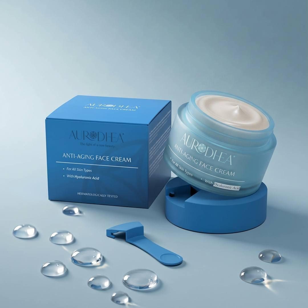 Aurodea Gesichtscreme mit Kollagen Hyaluronsaeure 50 ml CR05C